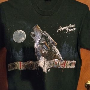 Sleeping bear dunes vintage 90s wolf moon shirt